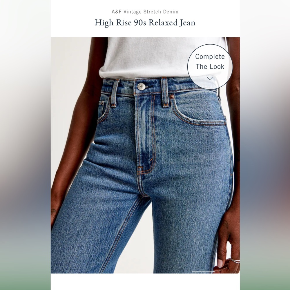 Abercrombie & Fitch High Rise 90s Relaxed Jean